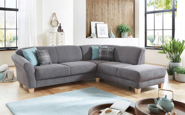 ROHOVÁ SEDAČKA, textil, šedá Sit & More - Sedací soupravy, Online Only