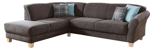 ROHOVÁ SEDAČKA, textil, tmavě hnědá Sit & More - Sedací soupravy, Online Only