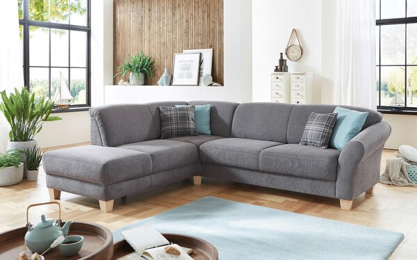 ROHOVÁ SEDAČKA, textil, šedá Sit & More - Sedací soupravy, Online Only
