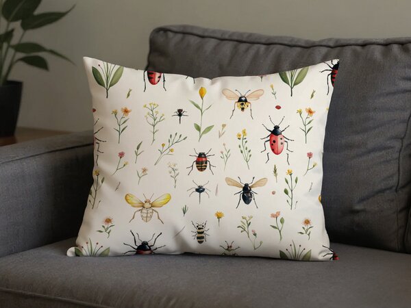 Polybavlněný povlak na polštář INSECTA POLY 50x70 cm, barevný