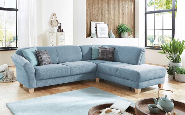 ROHOVÁ SEDAČKA, textil, světle modrá Sit & More - Sedací soupravy, Online Only