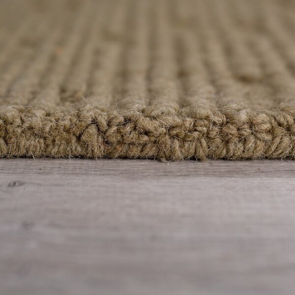 Khaki ručně tkaný vlněný koberec 200x290 cm Harris Boucle – Flair Rugs