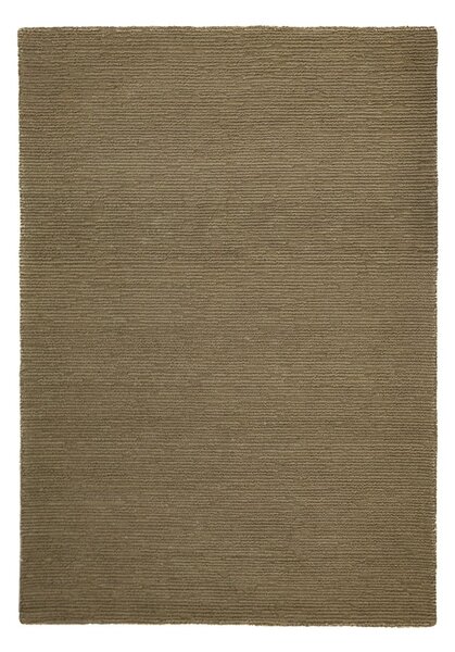 Khaki ručně tkaný vlněný koberec 200x290 cm Harris Boucle – Flair Rugs