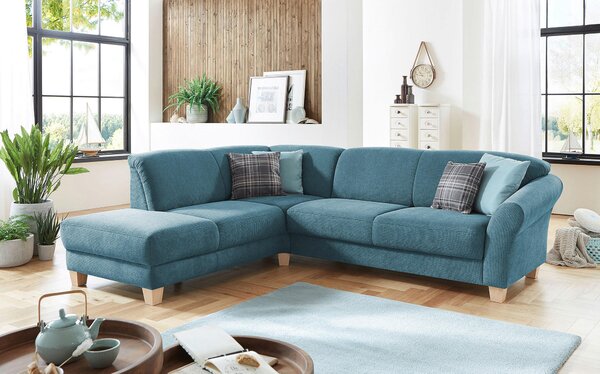 ROHOVÁ SEDAČKA, textil, petrolej Sit & More - Sedací soupravy, Online Only