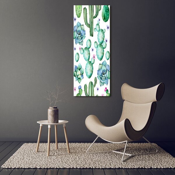 Vertikální Moderní obraz canvas na rámu Kaktusy ocv-108266665