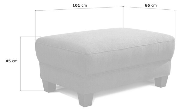TABURET, textil, 101/45/66 cm Sit & More - Taburety, Online Only
