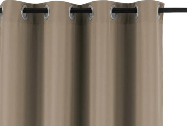 Zahradní závěs GARDIO EASY voděodolný 150x220 cm, světle hnědý Zavěšení: Kovové kroužky