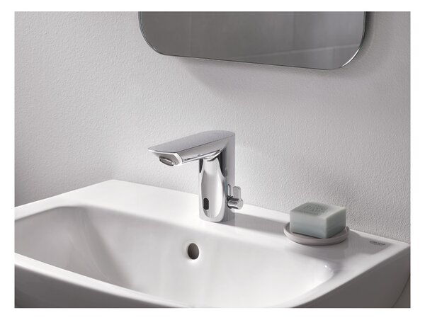GROHE Bau Cosmopolitan E - Infračervená elektronická umyvadlová baterie 1/2" se směšovacím zařízením a nastavitelným omezovačem teploty, Chrom 36453000
