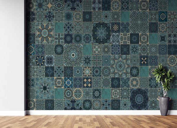 Fototapeta Orientální tyrkysová mozaika - Andrea Haase Materiál: Vliesová, Rozměry: 200 x 140 cm