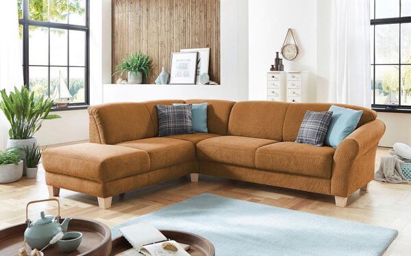 ROHOVÁ SEDAČKA, textil, terracotta Sit & More - Sedací soupravy, Online Only