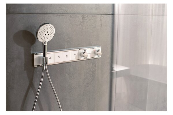 Hansgrohe RainSelect termostat pod omítku pro 4 spotřebiče, bílá/chrom 15357400