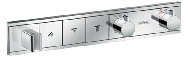 Hansgrohe Rain Select - Podomítkový termostatický modul pro 3 spotřebiče, chrom 15356000