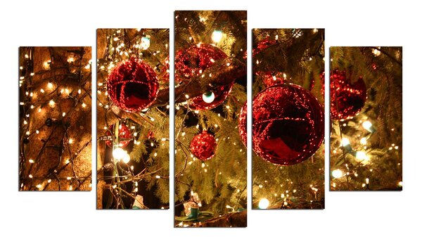 ASIR Obraz na MDF 5ks VÁNOCE 20 x 60 cm (1) 20 x 50 cm (2) 20 x 40 cm (2)