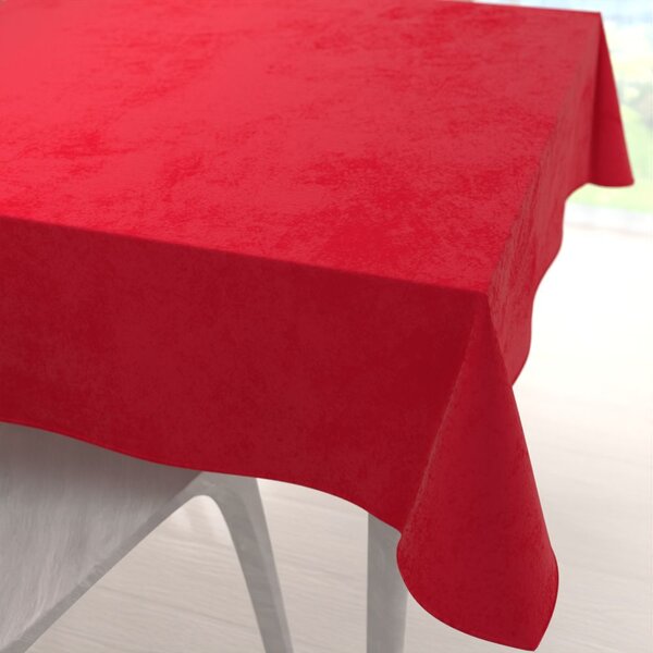 Biante Velký sametový čtvercový ubrus Velvet Premium SVP-051 Sytě červený 170x170 cm