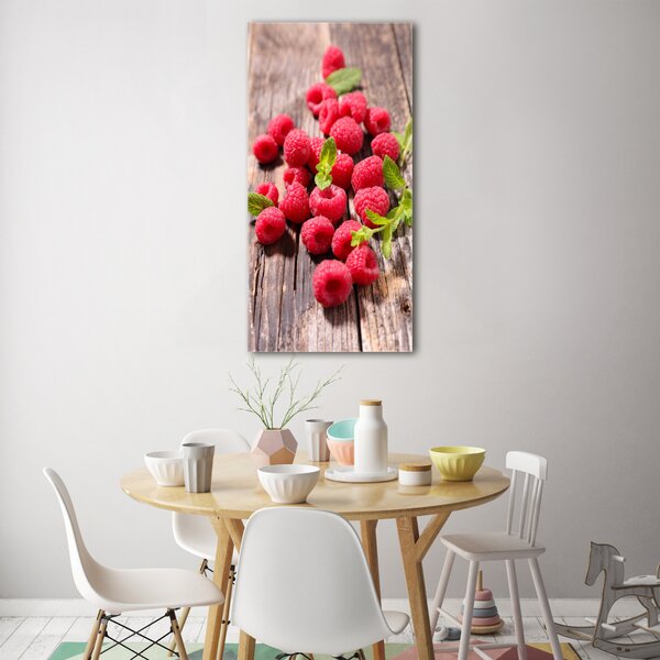 Vertikální Moderní skleněný obraz z fotografie Maliny osv-109354489
