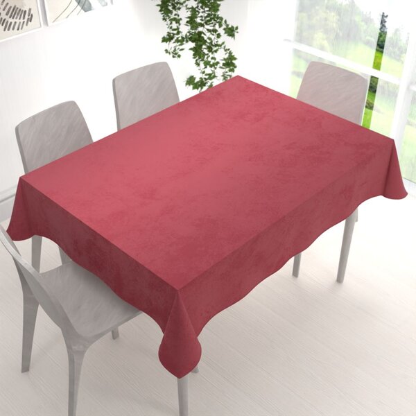 Biante Sametový obdélníkový ubrus Velvet Premium SVP-050 Vínově červený 60x100 cm