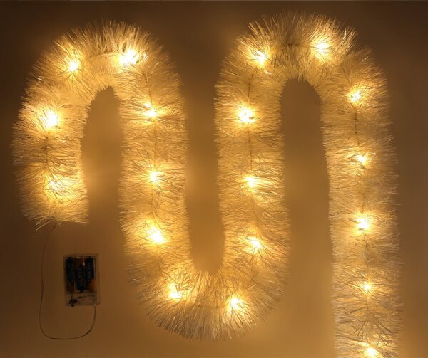 LED vánoční girlanda na stromeček bílá