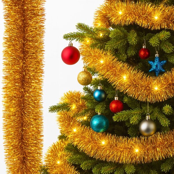 LED vánoční girlanda na stromeček zlatá