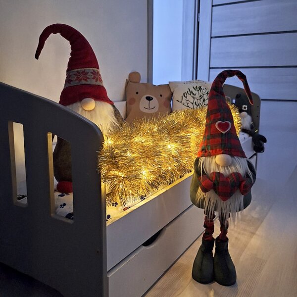LED vánoční girlanda na stromeček zlatá