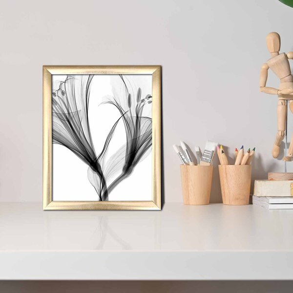 ASIR Obraz na MDF s rámem PRŮSVITNÉ KVĚTY 23,5 x 28,5 cm