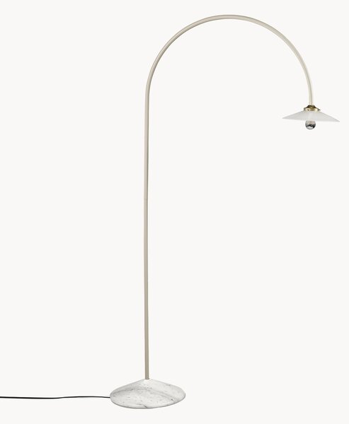 Ručně vyrobená oblouková lampa's mramorovou podstavou Moou