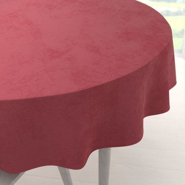 Biante Velký sametový kulatý ubrus Velvet Premium SVP-050 Vínově červený Ø 150 cm