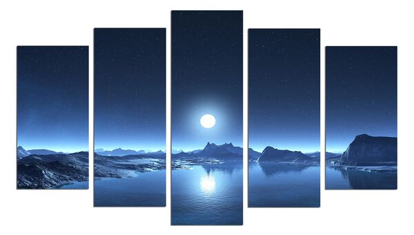 ASIR Obraz na MDF 5ks LEDOVEC 20 x 60 cm (1) 20 x 50 cm (2) 20 x 40 cm (2)