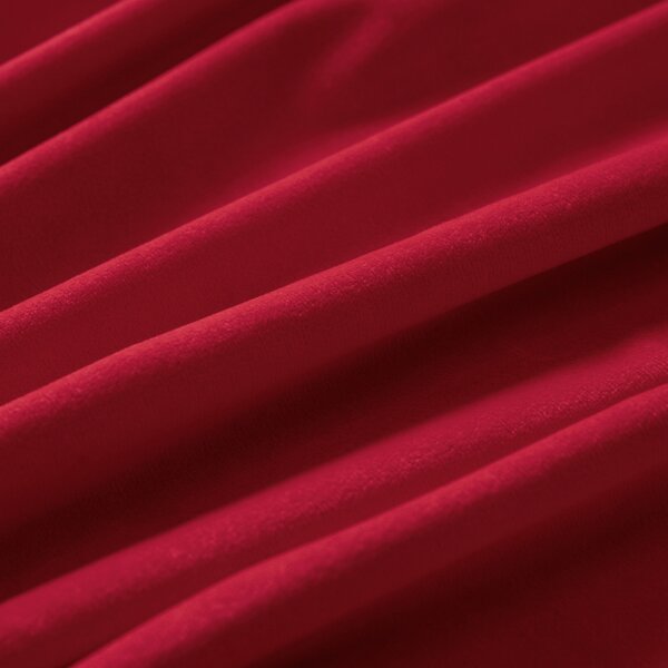 Biante Sametový oválný ubrus Velvet Premium SVP-049 Jahodově červený 50x100 cm