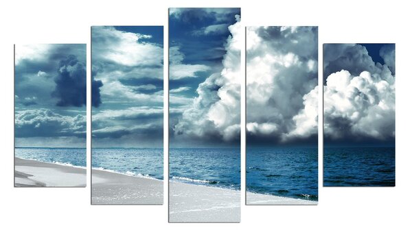 ASIR Obraz na MDF 5ks OCEÁN 20 x 60 cm (1) 20 x 50 cm (2) 20 x 40 cm (2)