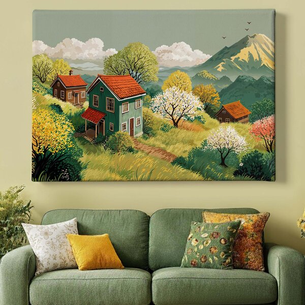 Obraz na plátně - Ve svazích Sakumi FeelHappy.cz Velikost obrazu (šířka x výška): 60 x 20 cm