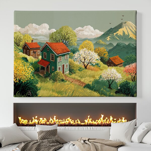 Obraz na plátně - Ve svazích Sakumi FeelHappy.cz Velikost obrazu (šířka x výška): 60 x 20 cm