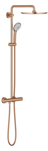 GROHE Euphoria System 310 - Sprchový systém s termostatem na zeď, kartáčovaný Warm Sunset 26075DL0