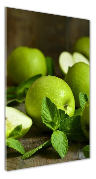 Vertikální Foto obraz fotografie na skle Zelená jablka osv-110366916