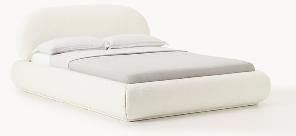 Čalouněná bouclé postel Alba