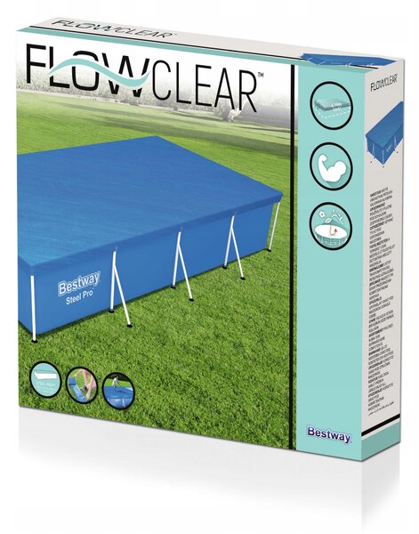 Bestway krycí plachta na bazén s konstrukcí 4 x 2,11 x 0,81 m 58107