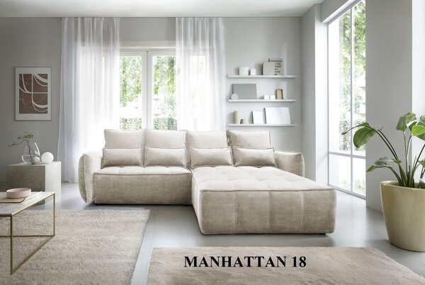 ELTAP Rohová sedací souprava Campo, pravá varianta Látka čalounění: Manhattan 18
