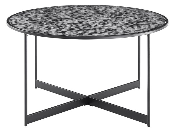 KONFERENČNÍ STOLEK, černá, kov, sklo, 80/80/45 cm Livetastic - Konferenční stolky, Online Only