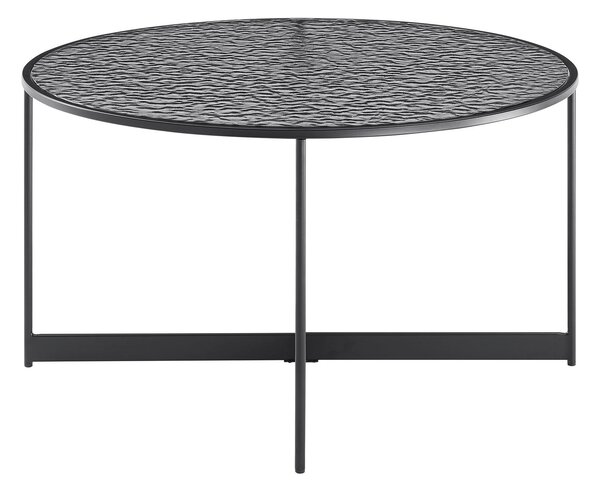 KONFERENČNÍ STOLEK, černá, kov, sklo, 80/80/45 cm Livetastic - Konferenční stolky, Online Only