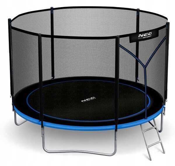Zahradní trampolína 10ft/312 cm s vnější ochrannou sítí a žebříkem Neo-Sport