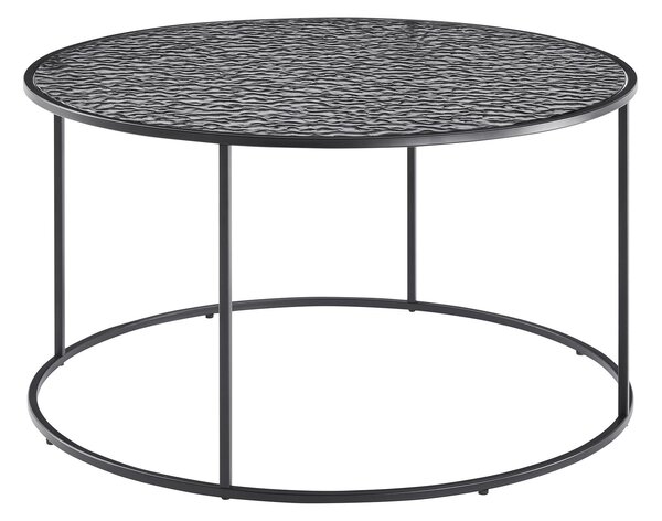 KONFERENČNÍ STOLEK, černá, kov, sklo, 80/80/45 cm Livetastic - Konferenční stolky, Online Only