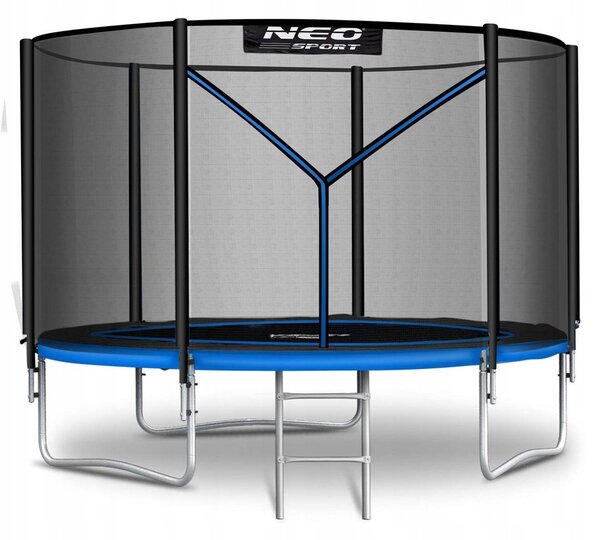 Zahradní trampolína 10ft/312 cm s vnější ochrannou sítí a žebříkem Neo-Sport