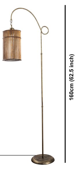 ASIR stojací lampa CYLINDER zlatá