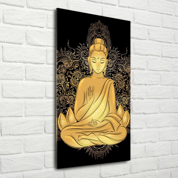 Vertikální Foto-obraz na skle svislý Buddha a mandala osv-112221840