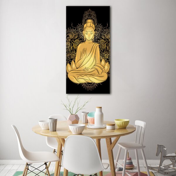 Vertikální Foto-obraz na skle svislý Buddha a mandala osv-112221840