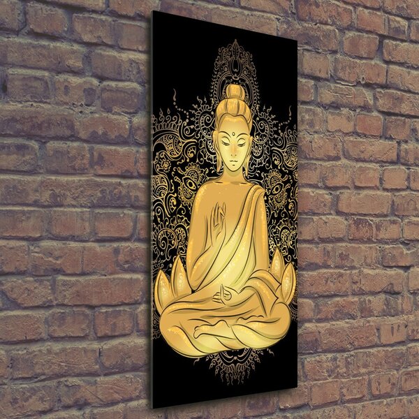 Vertikální Foto-obraz na skle svislý Buddha a mandala osv-112221840