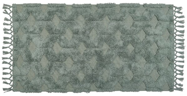Koberec KARS Zelená 80 x 150 cm Bavlna