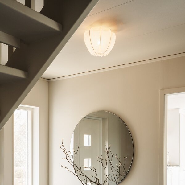 Stropní Lampa Watt & Veke, Anna, stmívatelné, Bílá, Ložnice, Tkanina / Textil, Design