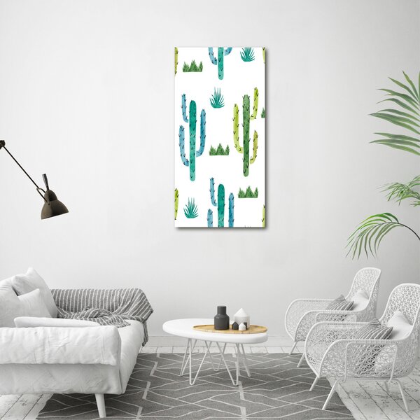 Vertikální Moderní obraz canvas na rámu Kaktusy ocv-112541651
