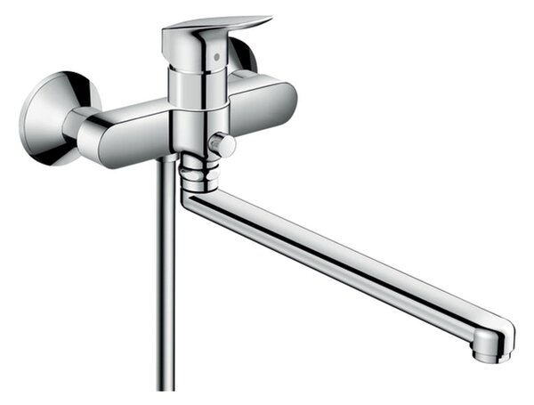 Hansgrohe Logis Páková vanová baterie s prodlouženým výtokem, chrom 71402000