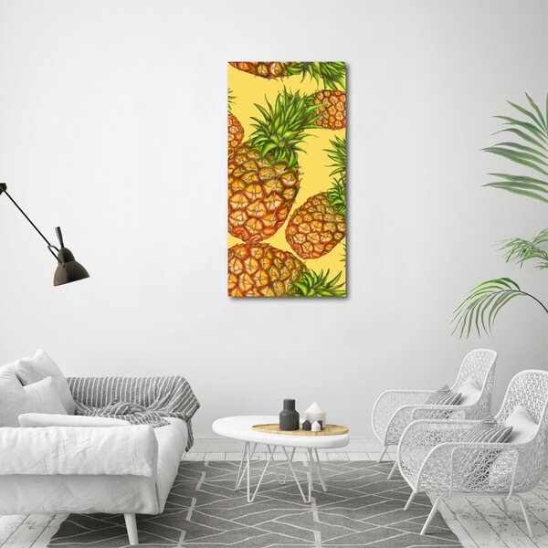 Vertikální Moderní obraz canvas na rámu Ananasy ocv-112911830